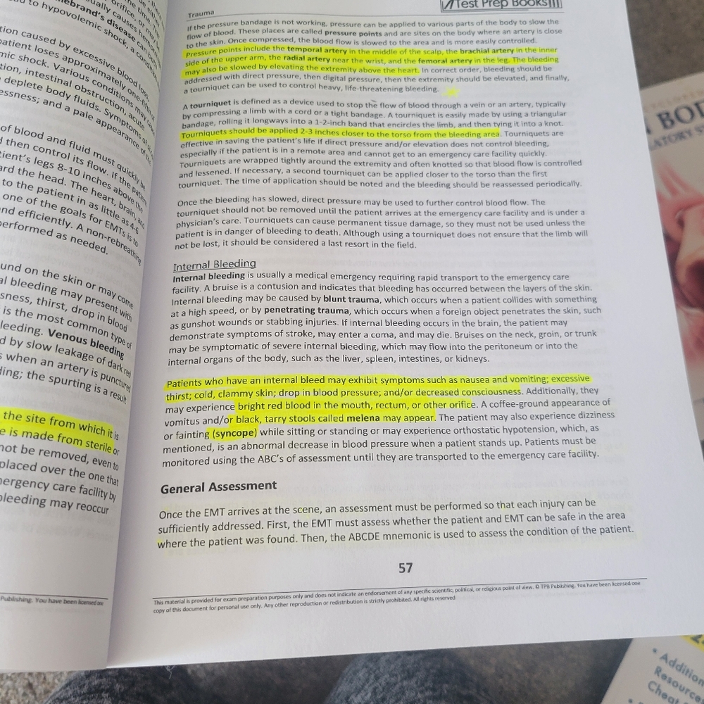 Test prep book EMT study guide 24/25 - Picture 3 of 4